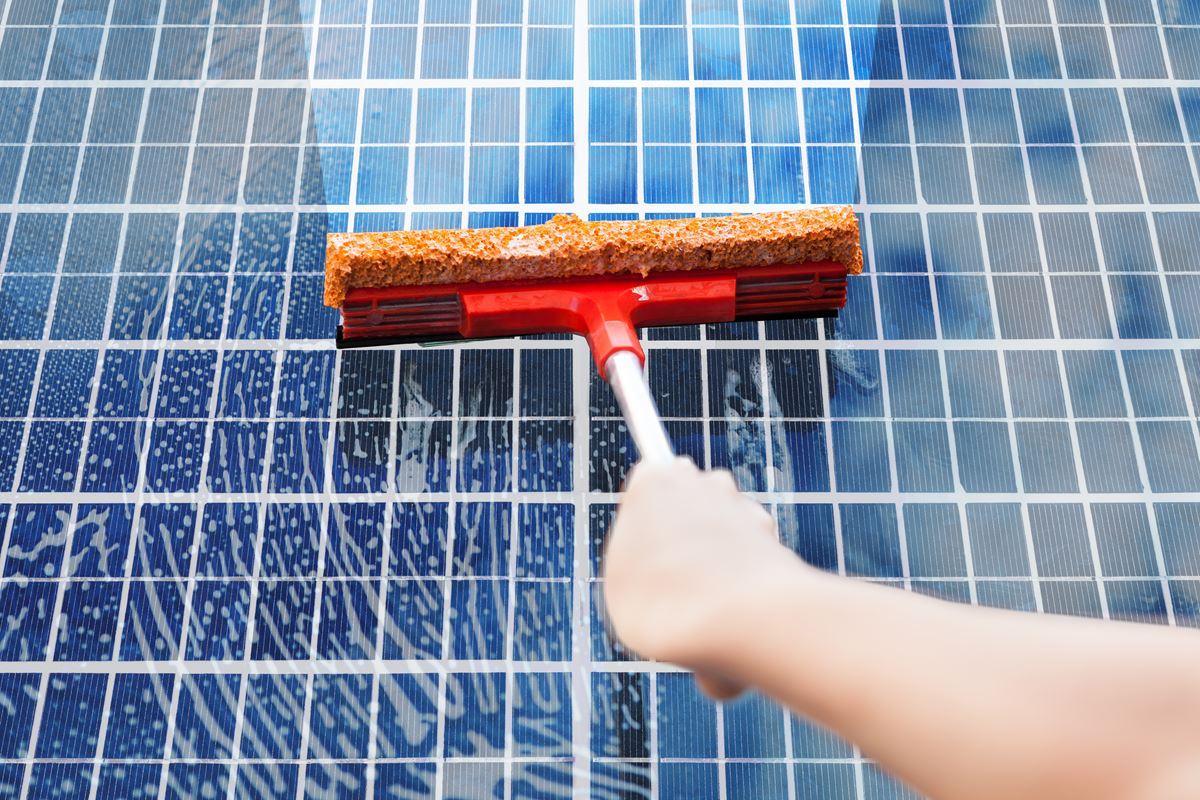 Forked River solar panel cleaning 