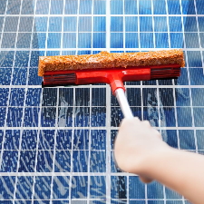 Solar panel cleaning thumb